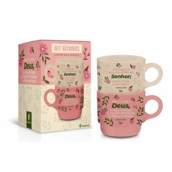 Caneca Empilhada - Dupla - Fé - Entregue O Seu Caminho