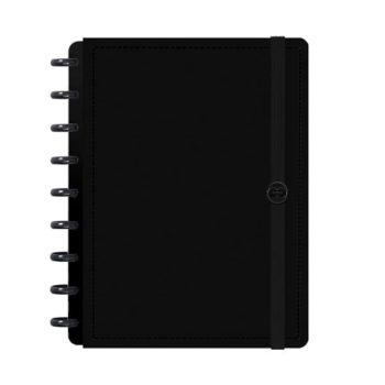 Caderno Disco - Iscool - Solid Colors Preto M - 17 X 23Cm - 80 Folhas