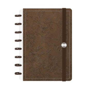 Caderno Disco - Iscool - Softh Breath Line Sand Bronze P - 14 X 20Cm - 80 Folhas