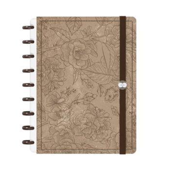 Caderno Disco - Iscool - Softh Breath Line Sand Bege M - 17 X 23Cm - 80 Folhas