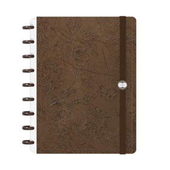Caderno Disco - Iscool - Softh Breath Line Sand Bronze M - 17 X 23Cm - 80 Folhas