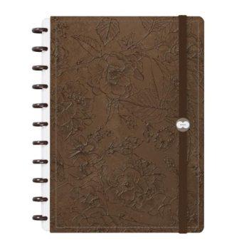 Caderno Disco - Iscool - Softh Breath Line Sand Bronze G - 20 X 27,5Cm - 80 Folhas