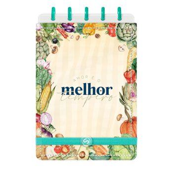 Caderno Receitas - Disco - Iscool - Amor É O Melhor Tempero - 14 X 20Cm - 40 Folhas