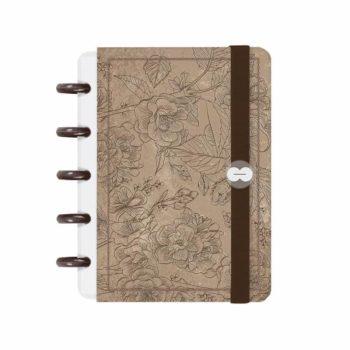 Caderno Disco - Iscool - Softh Breath Line Sand Bege Mini - 9,5 X 13,5Cm - 80 Folhas