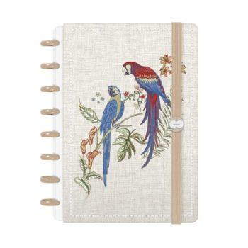 Caderno Disco - Iscool - Entrepontos Araras P - 14 X 20Cm - 80 Folhas