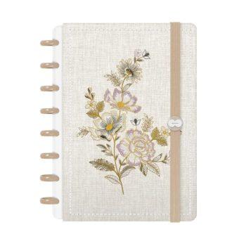 Caderno Disco - Iscool - Entrepontos Rosas P - 14 X 20Cm - 80 Folhas