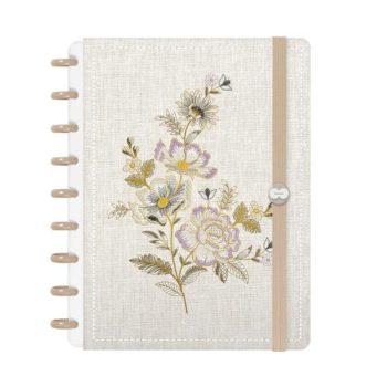 Caderno Disco - Iscool - Entrepontos Rosas M - 17 X 23Cm - 80 Folhas