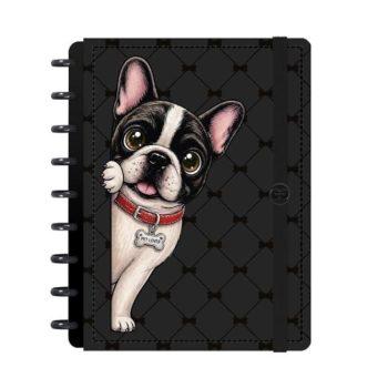 Caderno Disco - Iscool - Pet Lover Buldogue M - 17 X 23Cm - 80 Folhas