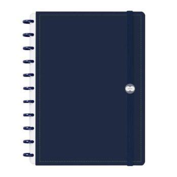 Caderno Disco - Iscool - Solid Colors Azul Marinho G - 20 X 27,5Cm - 80 Folhas