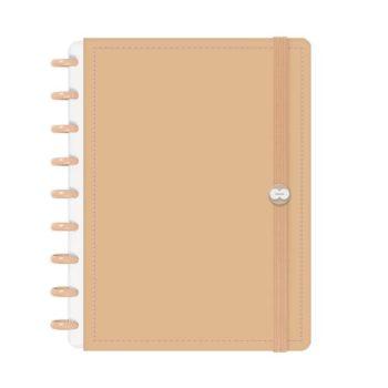 Caderno Disco - Iscool - Solid Colors Nude M - 17 X 23Cm - 80 Folhas