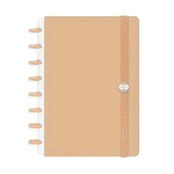 Caderno Disco - Iscool - Solid Colors Nude P - 14 X 20Cm - 80 Folhas