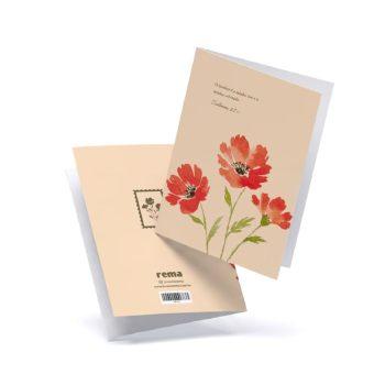 Cartão - Rema - A5 - Floresça Aquarela - 01 - O Senhor É A Minha Luz