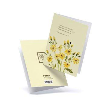 Cartão - Rema - A5 - Floresça Aquarela - 02 - O Senhor, Pois, É Aquele Que Vai Adiante