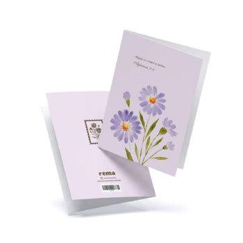 Cartão - Rema - A5 - Floresça Aquarela - 05 - Alegrai-Vos Sempre No Senhor