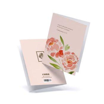 Cartão - Rema - A5 - Floresça Aquarela - 06 - Acima De Tudo, Porém, Revistam-Se Do Amor