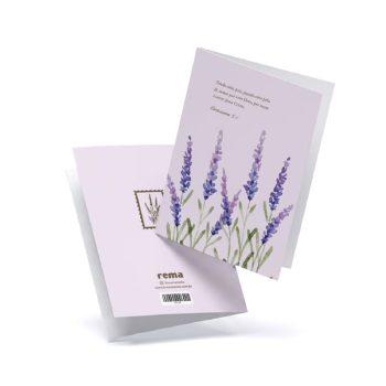 Cartão - Rema - A5 - Floresça Aquarela - 08 - Tendo Sido, Pois, Justificados Pela Fé