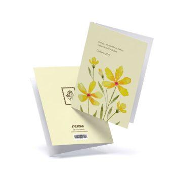 Cartão - Rema - A5 - Floresça Aquarela - 09 - Entrega O Teu Caminho Ao Senhor
