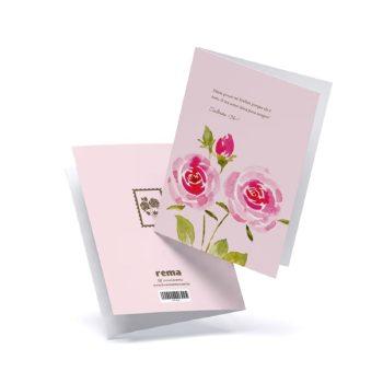 Cartão - Rema - A5 - Floresça Aquarela - 10 - Dêem Graças Ao Senhor