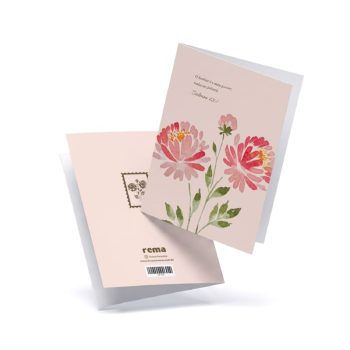 Cartão - Rema - A5 - Floresça Aquarela - 12 - O Senhor É O Meu Pastor