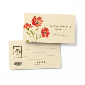 Cartão Mini - Rema - Floresça Aquarela - 01 - O Senhor É A Minha Luz