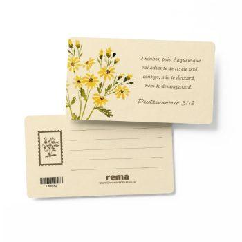 Cartão Mini - Rema - Floresça Aquarela - 02 - O Senhor, Pois, É Aquele Que Vai Adiante