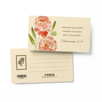 Cartão Mini - Rema - Floresça Aquarela - 06 - Acima De Tudo, Porém, Revistam-Se Do Amor