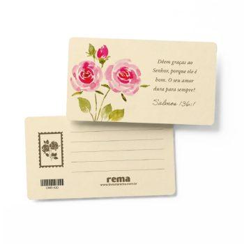 Cartão Mini - Rema - Floresça Aquarela - 10 - Dêem Graças Ao Senhor