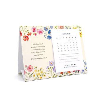 Calendário 2027 - Rema - De Mesa - Floresça Aquarela