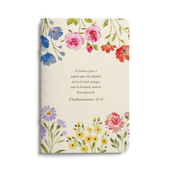 Caderno - Brochura - Rema - A5 - Floresça Aquarela - O Senhor - Sem Pauta