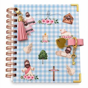 Diário Elegante - Com Cadeado Coração Dourado - Meu Devocional - 100 Folhas
