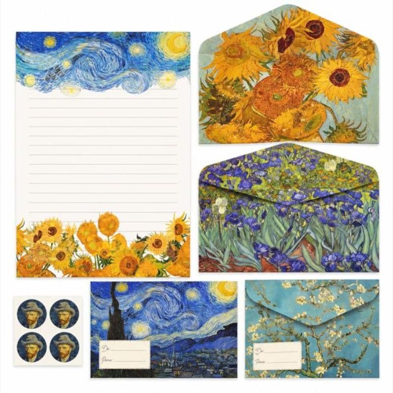 Papel De Carta - 4 Unidades - La Palomita - Van Gogh