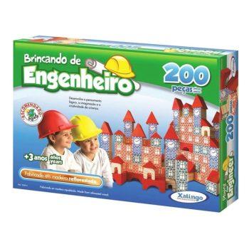 Brinquedo Educativo - Brincando De Engenheiro - 200 Peças