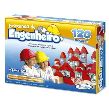 Brinquedo Educativo - Brincando De Engenheiro - 120 Peças