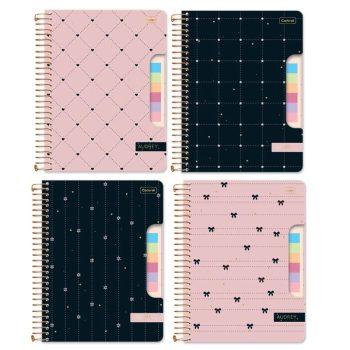 Caderno Colegial Criativo - 80 Folhas - Cadersil - Audrey - Bom Bloco Notas