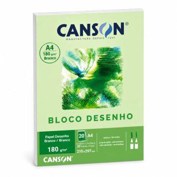 Bloco De Desenho - Canson - A4 - 20 Folhas Brancas - 180 G/M²