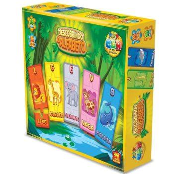 Brinquedo Educativo - Descobrindo O Alfabeto - 78 Peças