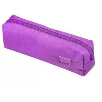 Estojo - Brw - Nylon - 1 Zípers - Lilás