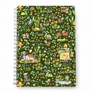Caderno Espiral - Buendia - A5 - Fazenda De Morangos - Com Folhas Decoradas