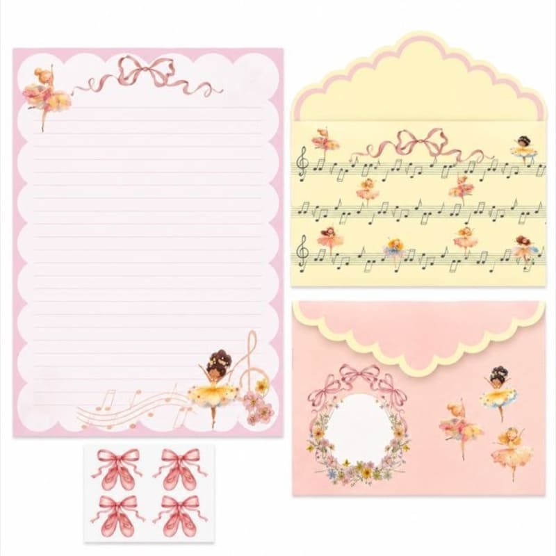 Papel De Carta - 4 Unidades - La Palomita - Bailarinas