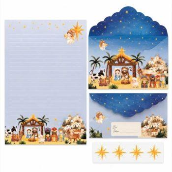 Papel De Carta - 4 Unidades - La Palomita - Nascimento De Jesus