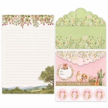 Papel De Carta - 4 Unidades - La Palomita - Adorável Country