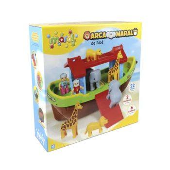 Brinquedo Educativo - Arca De Noé Com Bonecos