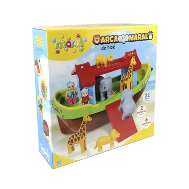 Brinquedo Educativo - Arca De Noé Com Bonecos