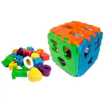 Brinquedo Educativo - Cubo Educa Mais Com Blocos
