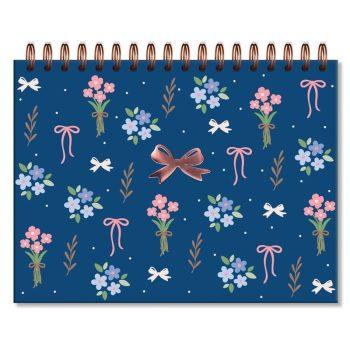 Caderno De Criação - Laços E Afetos By Sof Martins - Folhas Pretas - Sem Pautas