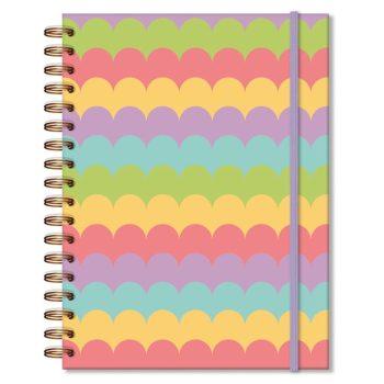 Caderno Colegial Folhas Removíveis - 80 Folhas - Fina Ideia - Flores Para Você - Ondas