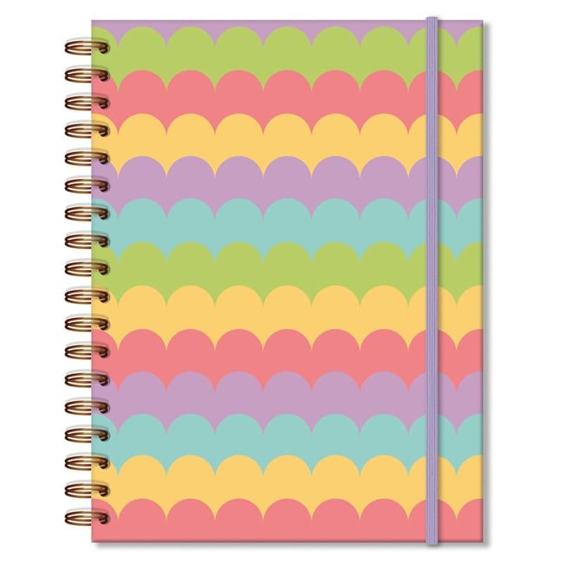 Caderno Colegial Folhas Removíveis - 80 Folhas - Fina Ideia - Flores Para Você - Ondas