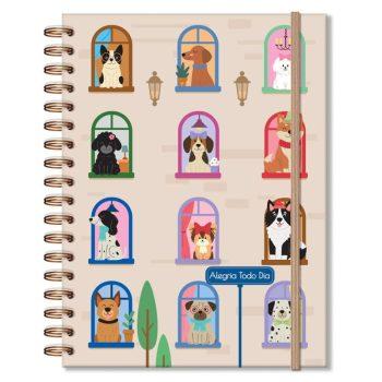 Caderno Colegial 80 Folhas - Fina Ideia - Cachorro Na Janela