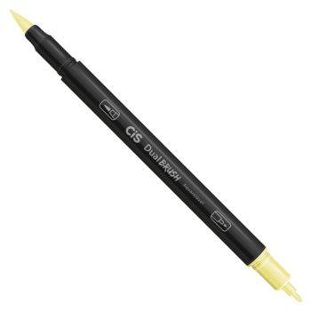 Caneta - Cis - Dual Brush - Aquarelável - 2 Pontas - 26 - Amarelo Claro