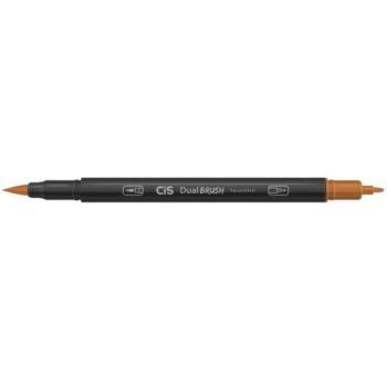 Caneta - Cis - Dual Brush - Aquarelável - 2 Pontas - 31 - Marrom Claro